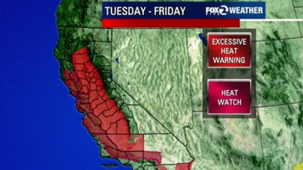 Bay Area to under heat warning, triple digits expected