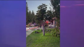 1 shot, 1 injured before car crashes into San Jose home, bursts into flames