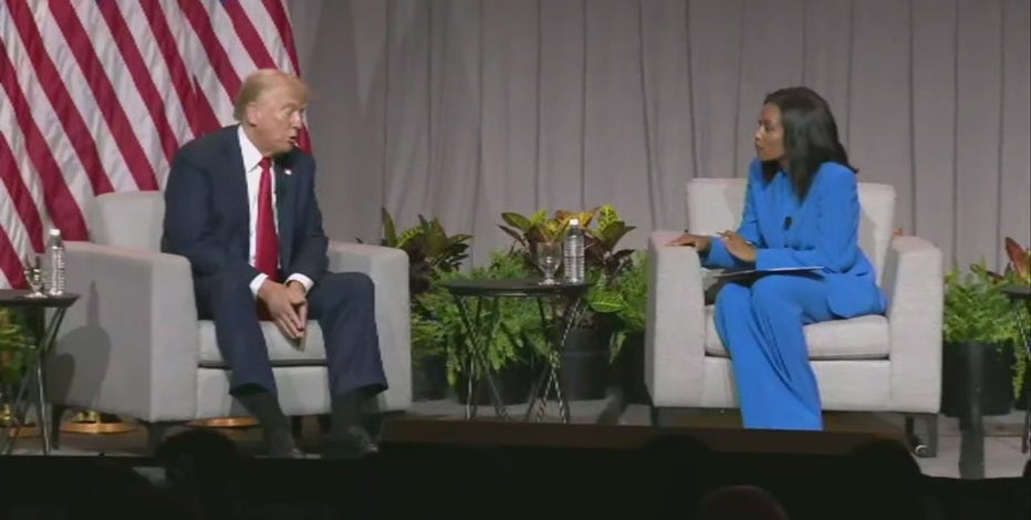 Trump attends Black journalist conference, creating controversy