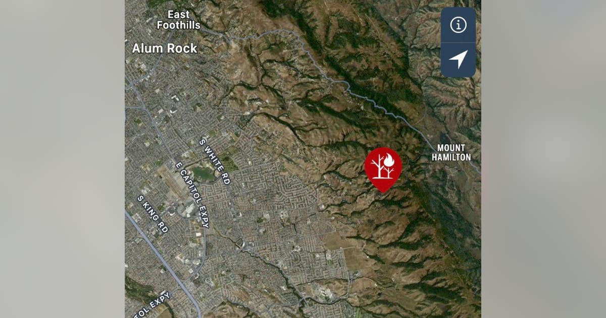 Mount Hamilton Calfire Firefighters respond to vegetation fire in East San Jose | KTVU FOX 2