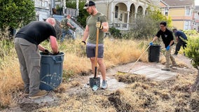 Alameda police help elderly resident care for yard