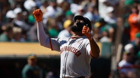 Giants homer twice in the 10th to beat A’s 4-2 in Bay Bridge Series finale