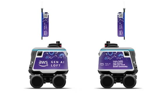 Amazon deploys roaming robots along San Francisco Market Street