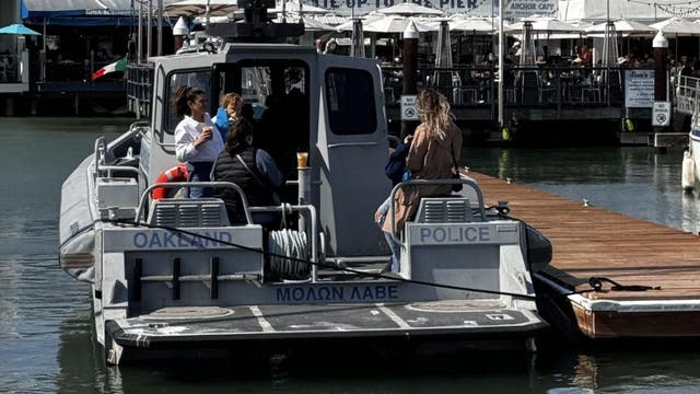 Oakland police boat at Tiburon café raises questions about proper use