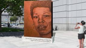 Maya Angelou monument unveiled at San Francisco Public Library