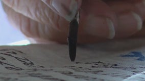 Bay Area artist scribing entire US Constitution with quill pens to get out the vote