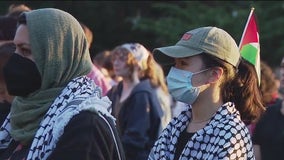 Pro-Palestinian supporters rally at Bay Area universities