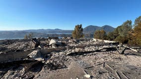 Photos: Wildfire completely destroys Lake County home