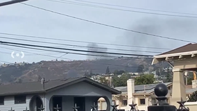 Smoke seen near site of recent Oakland hills wildfire