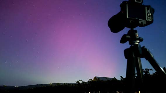 Northern Lights visible in the Bay Area just north of Napa