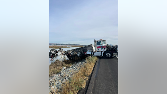 Vallejo Big rig crash: Highway reopens hundreds of gallons of gasoline spill into water