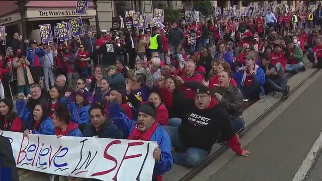 Over 80 arrested in San Francisco during hotel workers' demonstration Wednesday