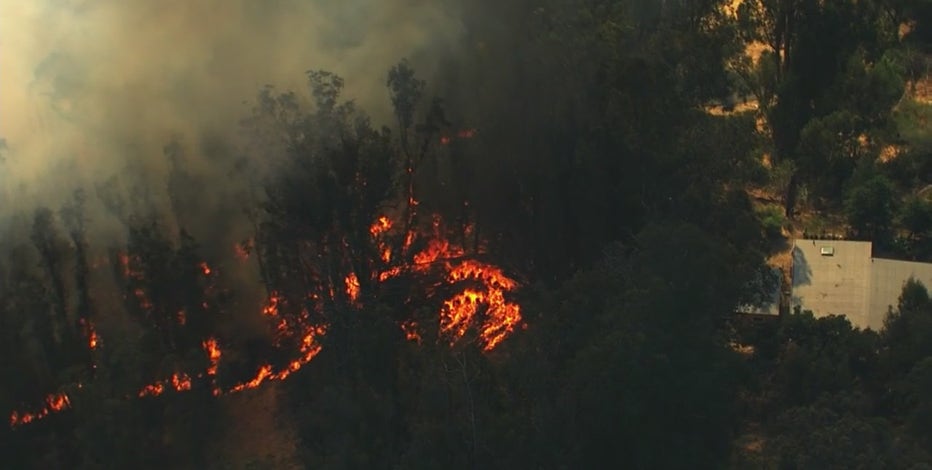 Oakland hills Fire: I-580 reopens, forward progress stopped