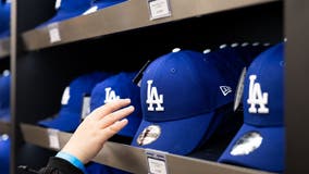 Dodgers fan blows up hand with firework in downtown LA