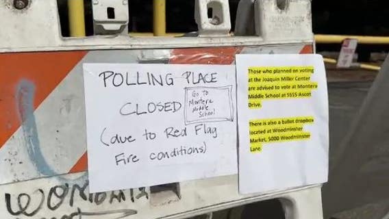 Bay Area polling location closed due to fire concerns