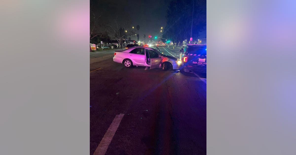 San Jose police officers hit by alleged drunk driver while in patrol ...