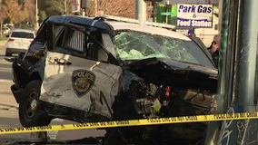 3 BART police officers hospitalized after crash at West Oakland station