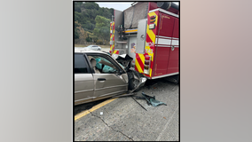 Car crashes into Moraga-Orinda fire engine