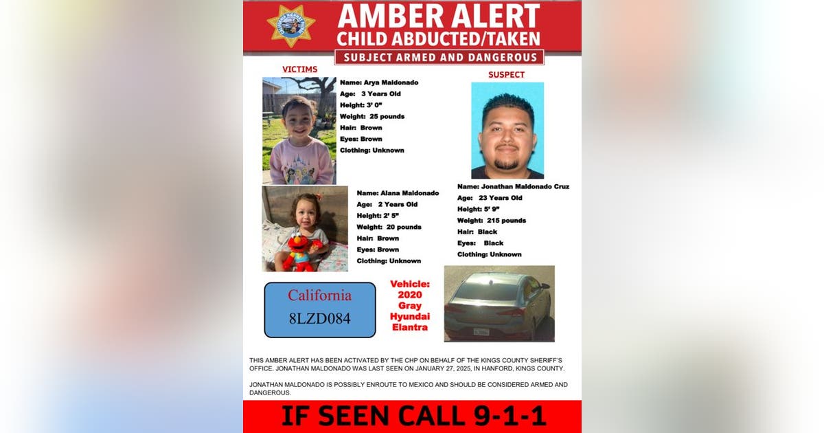 AMBER Alert for 2 toddlers after mother found dead in Central Valley ...