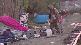 Homeless encampments near railroad tracks in San Jose remain a safety concern