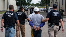 Image of man in 'Latinos for Trump' shirt getting arrested by ICE is fake