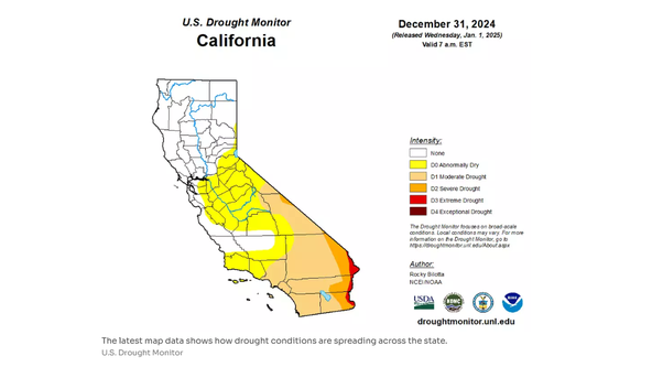California drought: These parts of state still 'abnormally dry' despite rains
