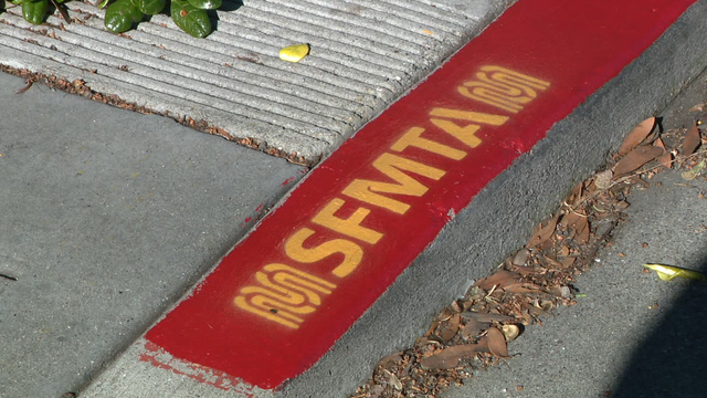 San Francisco residents frustrated by fake red zones eliminating parking spaces