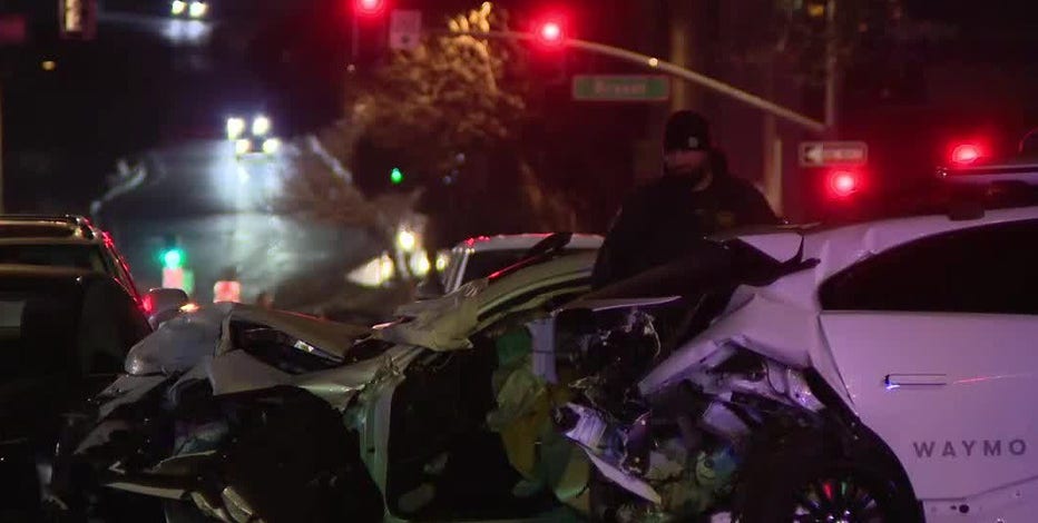 Tesla driver arrested after 1 killed in 7-car crash in San Francisco