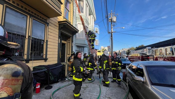 10 displaced in San Francisco after home catches fire