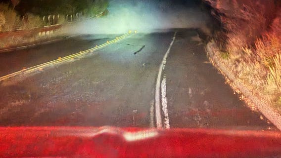 Tanker truck carrying 4,000 gallons of liquid nitrogen tips over, leaks in San Jose