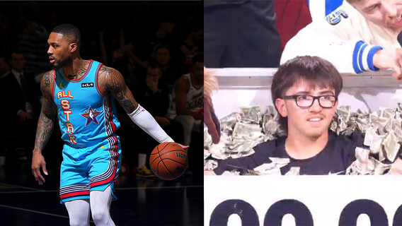 Bay Area 18-year-old wins $100K for winning shot against NBA star Damian Lillard
