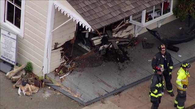 Driver crashes car into Fremont barber shop, 1 injured