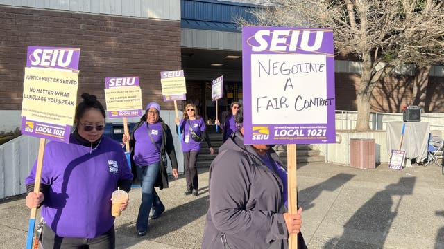 Alameda County court workers strike; judge says state budget won't allow for salary increases