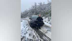 Snow reported in parts of Bay Area