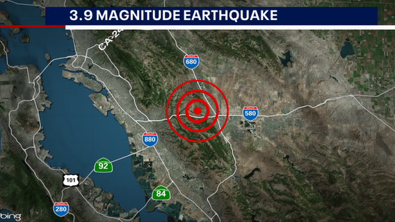 Magnitude 3.9 earthquake centered near Dublin felt throughout Bay Area