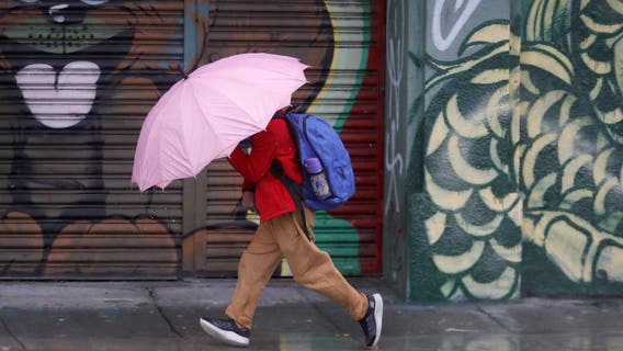 Storm eases, but chances of thunderstorms remain