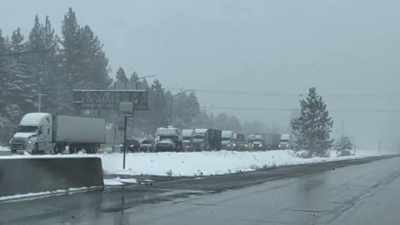Multiple crashes, spin-outs shutdown Westbound I-80 at Donner Lake Interchange