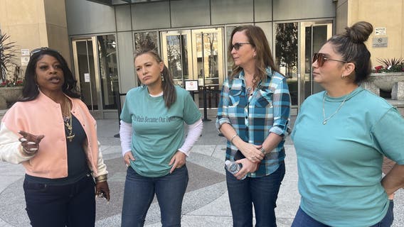 Women attending FCI Dublin officer trial turn T-shirts around to avoid possible mistrial