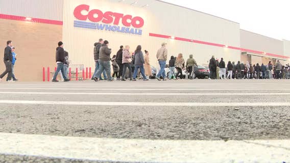 Brentwood Costco customers line up early, many for bourbon