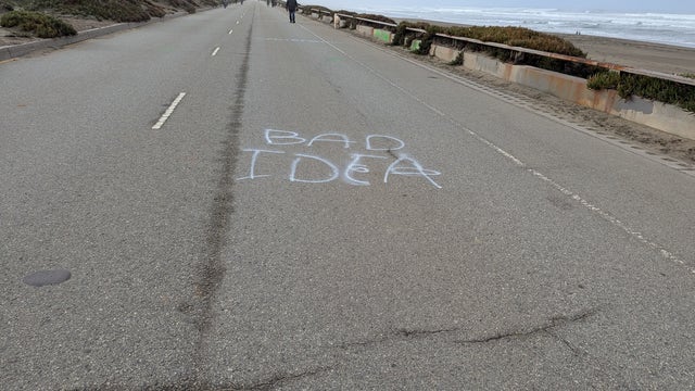 Vandals once again target the planned park area of SF's Great Highway