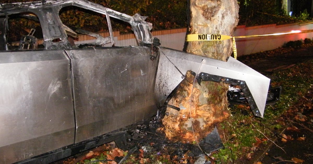 Newly released video and photos shed light on fatal Cybertruck crash in ...