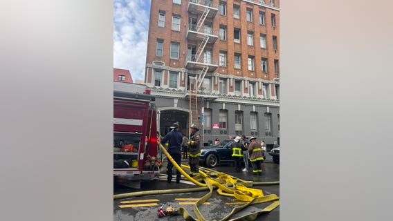 Dog dies in San Francisco Tenderloin fire, 1 person injured