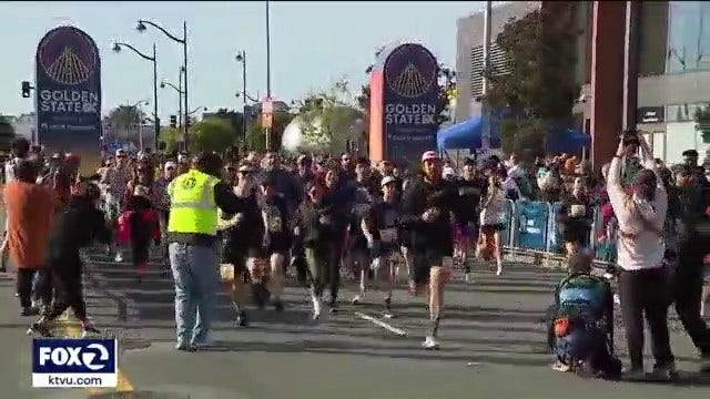 Inaugural Golden State 5K Race held at Chase Center
