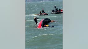 8 rescued after boat capsizes off Marina Green coast