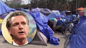 Newsom asks California cities to ban homeless encampments