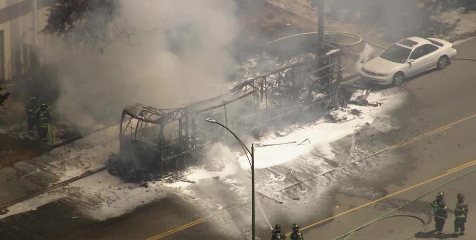 1 dead in RV fire and explosion by San Jose 7-Eleven, arson unit investigating