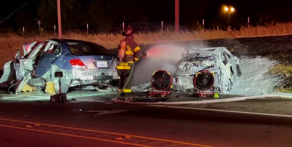 2 killed in fiery Brentwood head-on crash on Highway 4