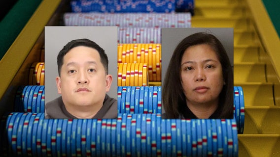 San Jose casino worker accused of stealing gaming chips, husband allegedly cashed them in