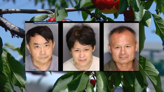 Cherry heist: Trio busted for allegedly stealing thousands in fruit from Northern California farms