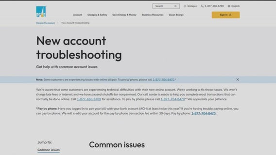 Can't pay your PG&E bill online? Utility experiencing technical problems with new portal